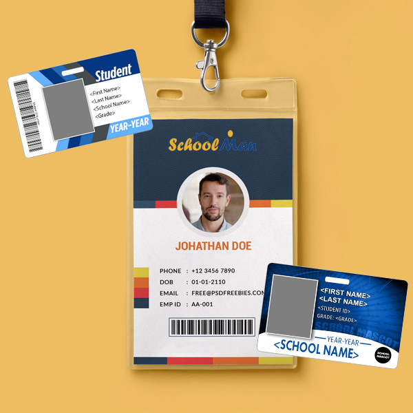 Student & Staff ID Card Printing By SchoolMan, Kanpur